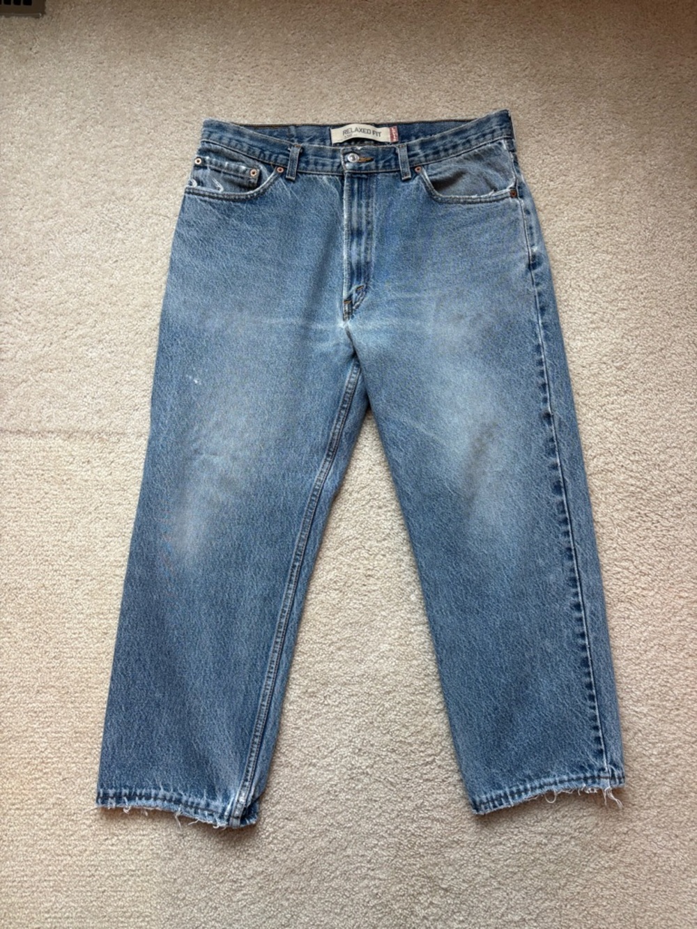 Levi's 550 Light Blue Relaxed Straight Jeans